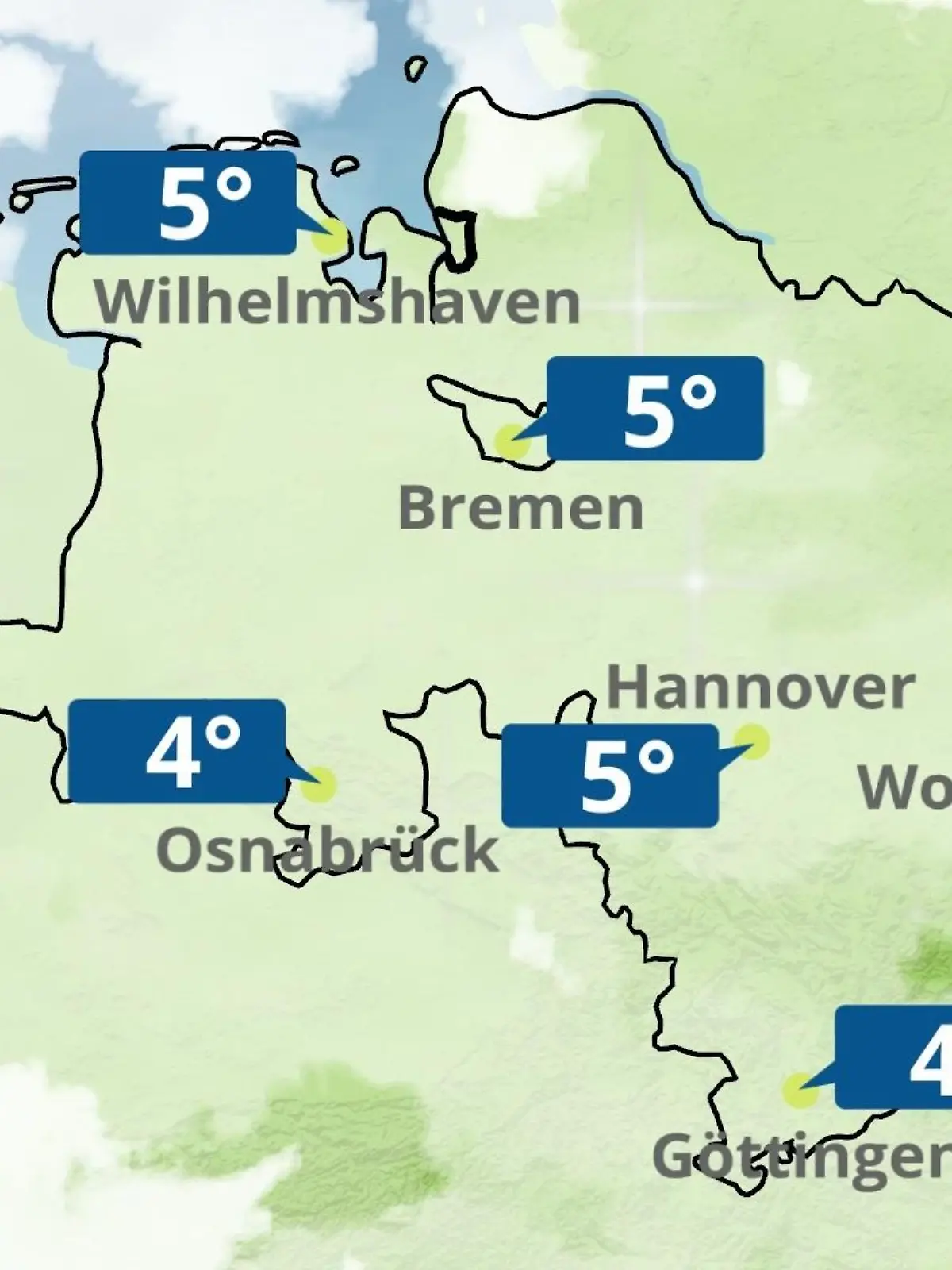 Bild zu: "Bremen und Niedersachsen: Wie wird das Wetter?"