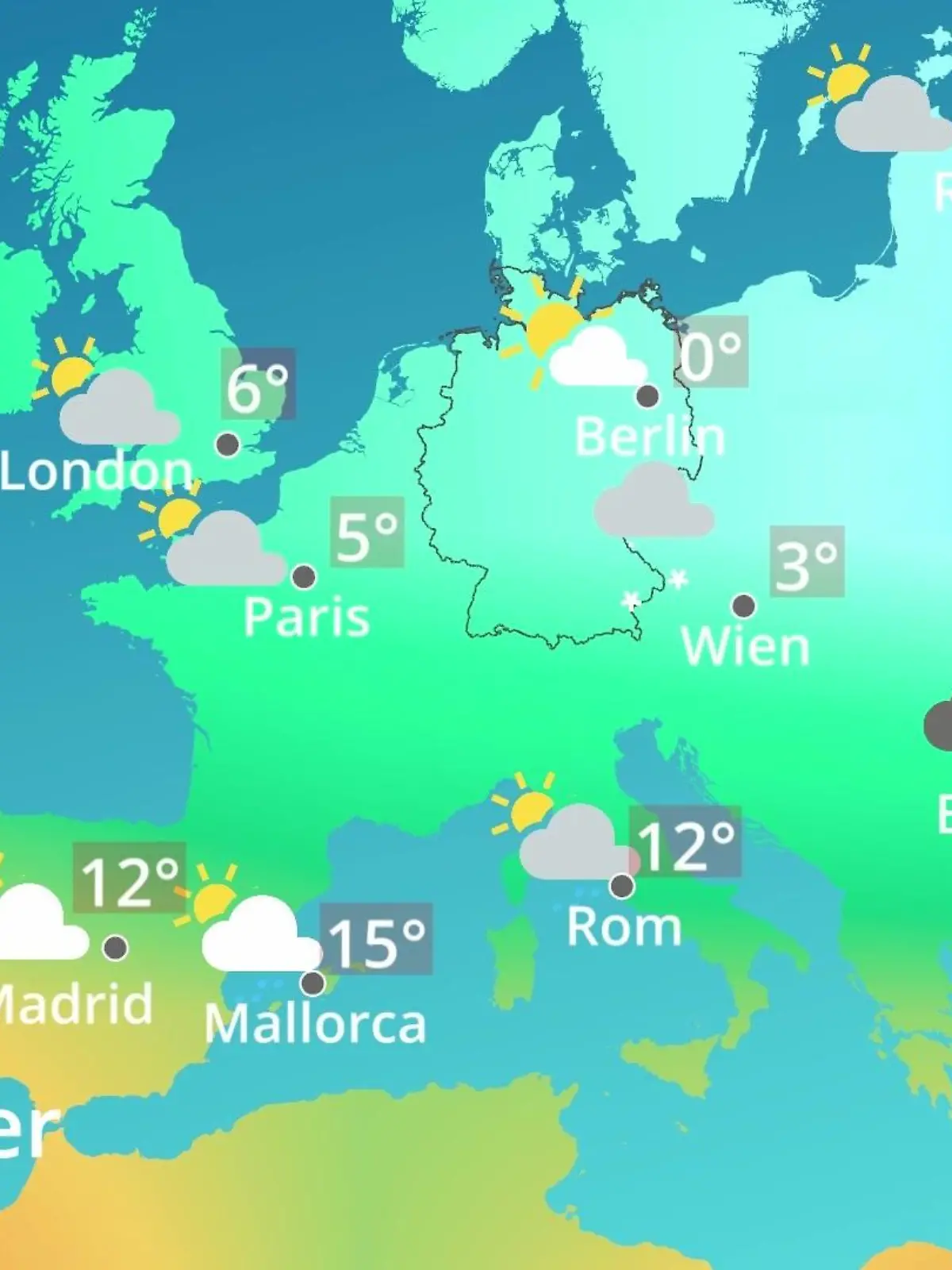 Bild zu: "Europa: Wie wird das Wetter?"