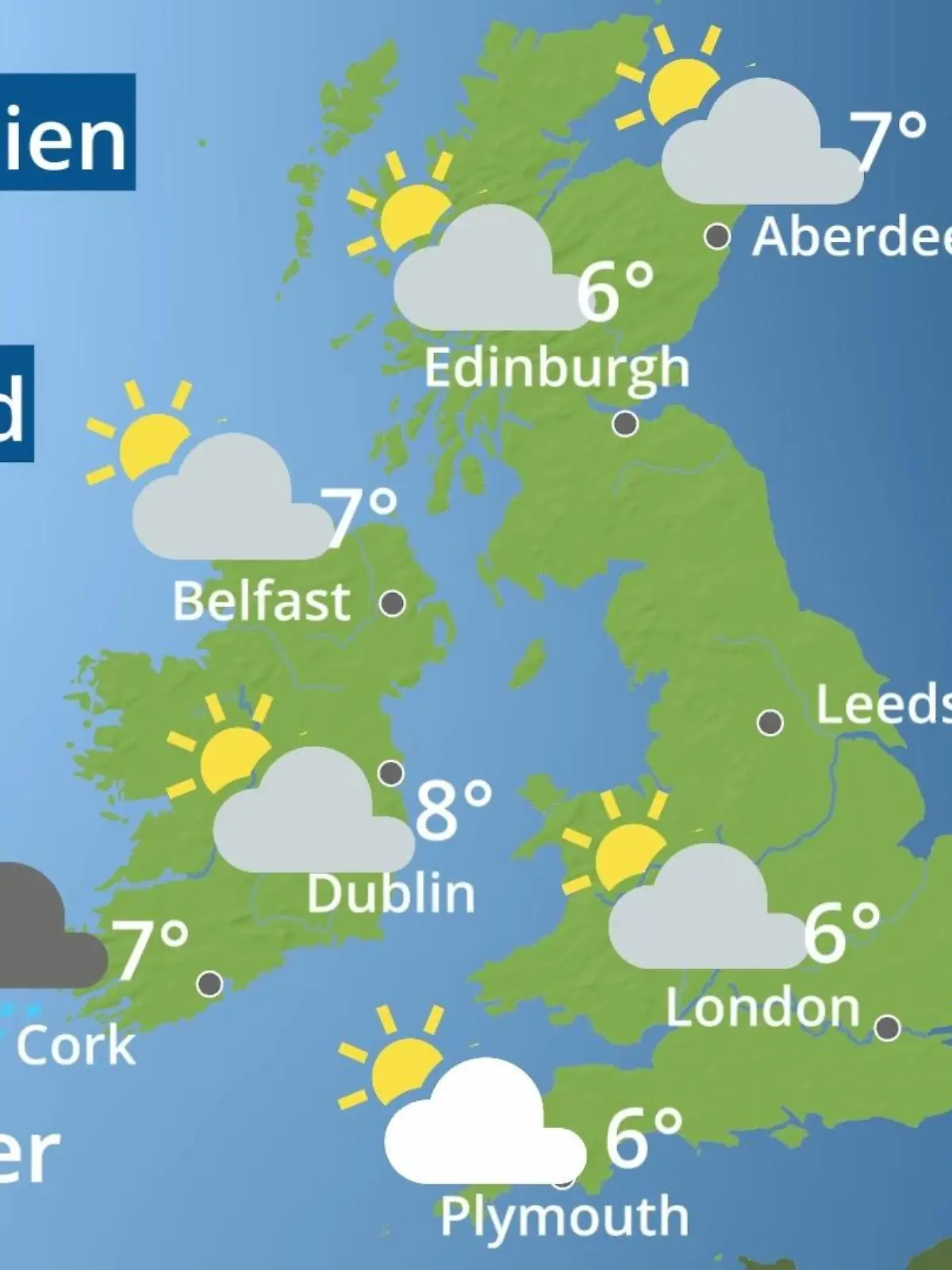 Bild zu: "England, Schottland, Wales: Wie wird das Wetter?"