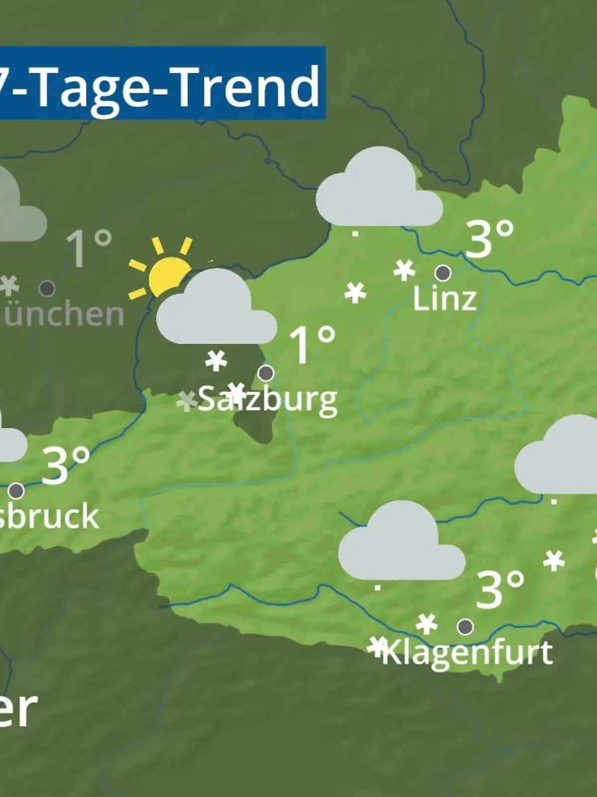 Bild zu: "Österreich: Wie wird das Wetter?"