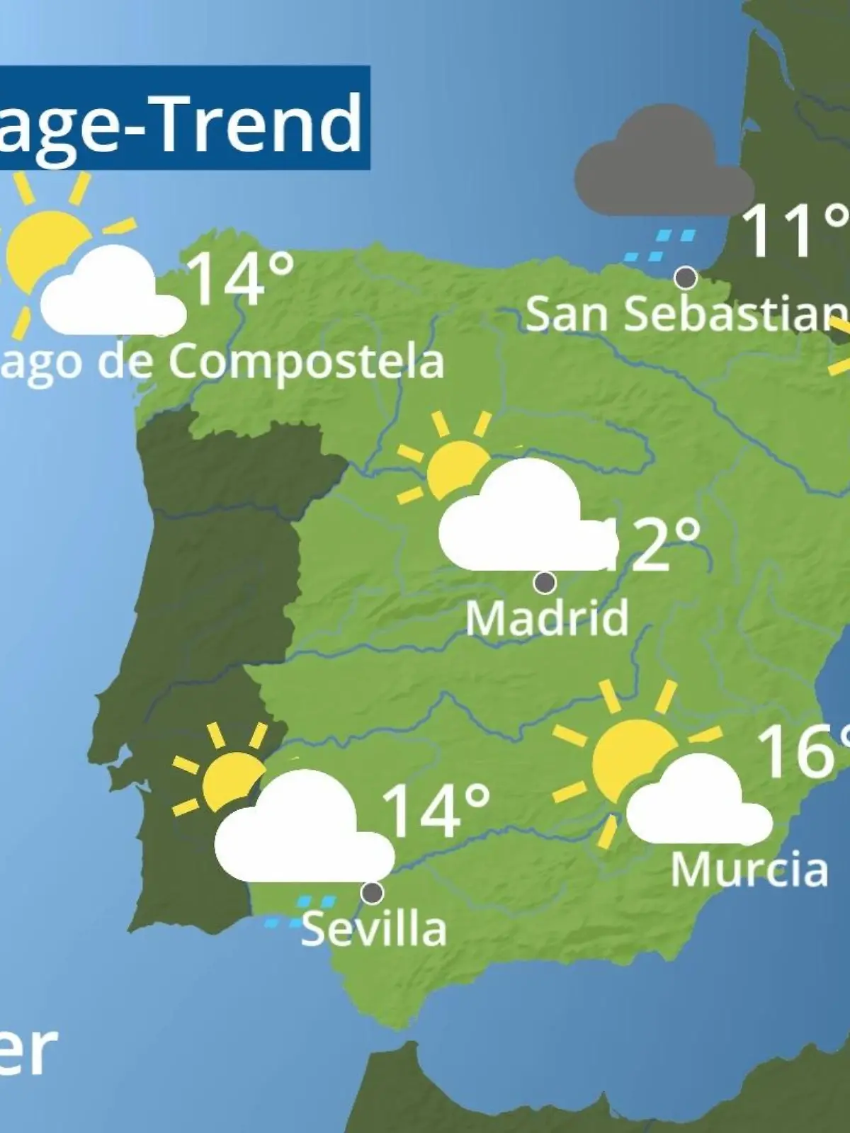 Bild zu: "Spanien: Wie wird das Wetter?"
