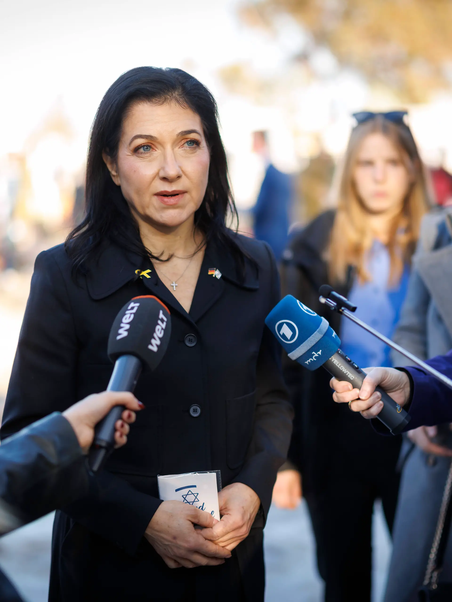 Katherina Reiche bei einem Auftritt im Rahmen einer Reise nach Israel