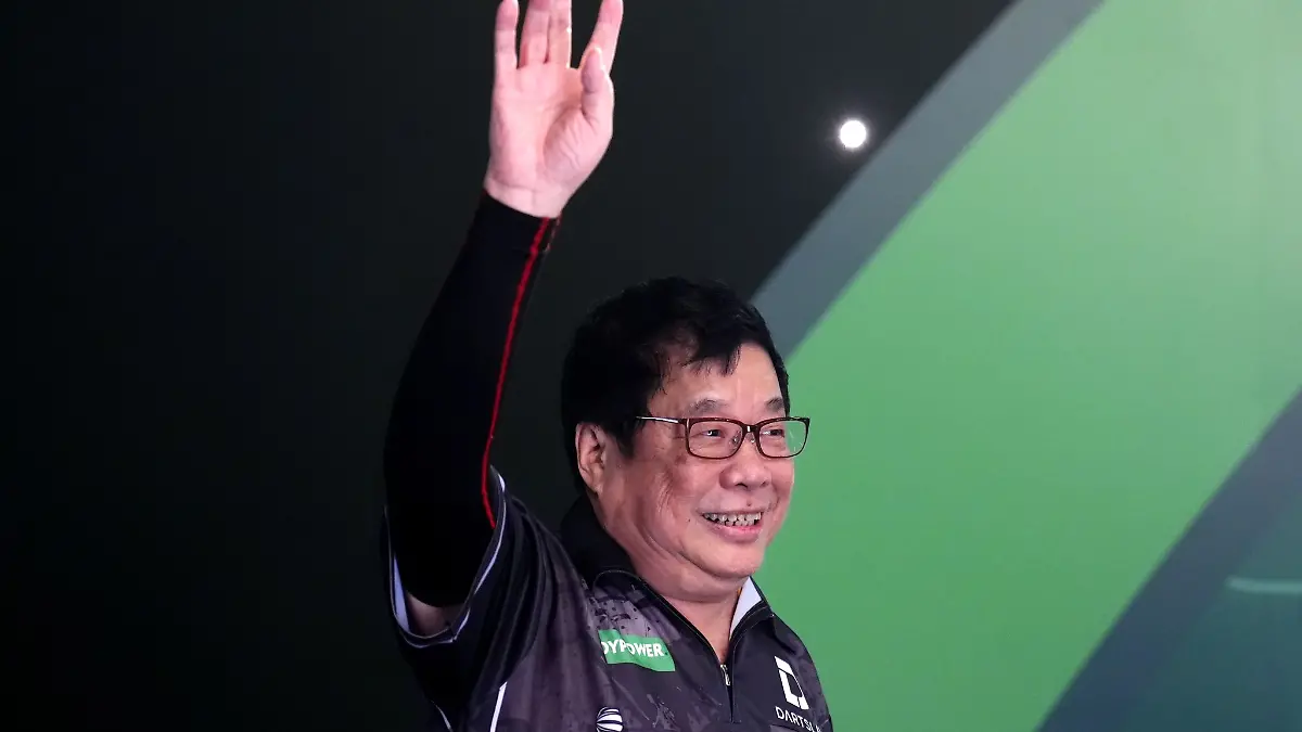 Paul Lim hatte im Duell mit Luke Humphries keine Chance.