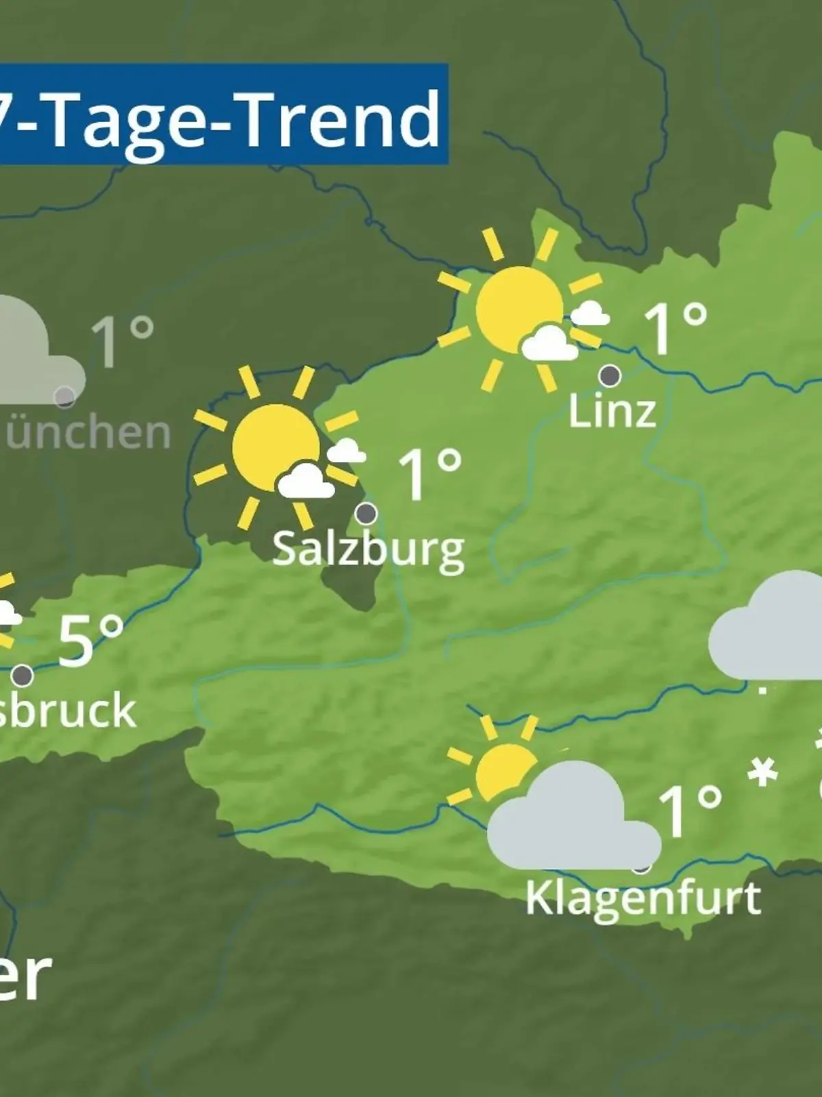 Bild zu: "Österreich: Wie wird das Wetter?"