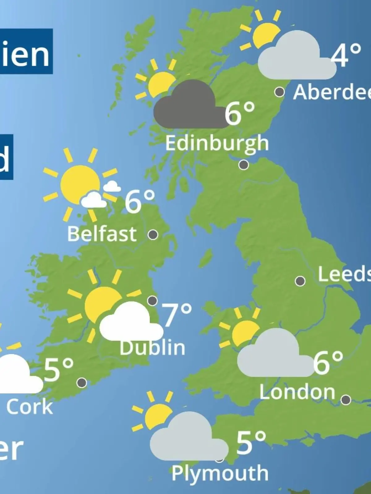 Bild zu: "England, Schottland, Wales: Wie wird das Wetter?"