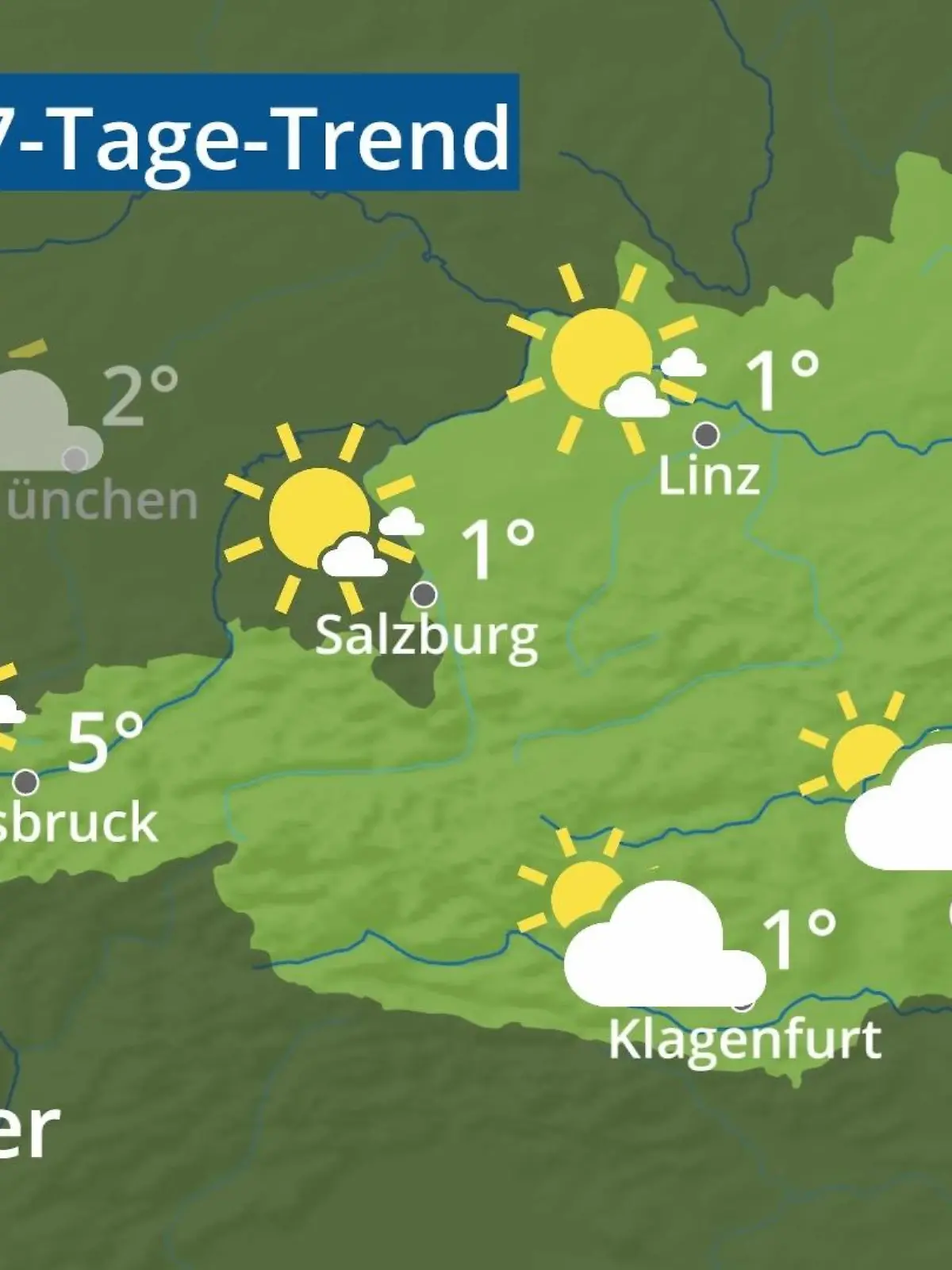 Bild zu: "Österreich: Wie wird das Wetter?"