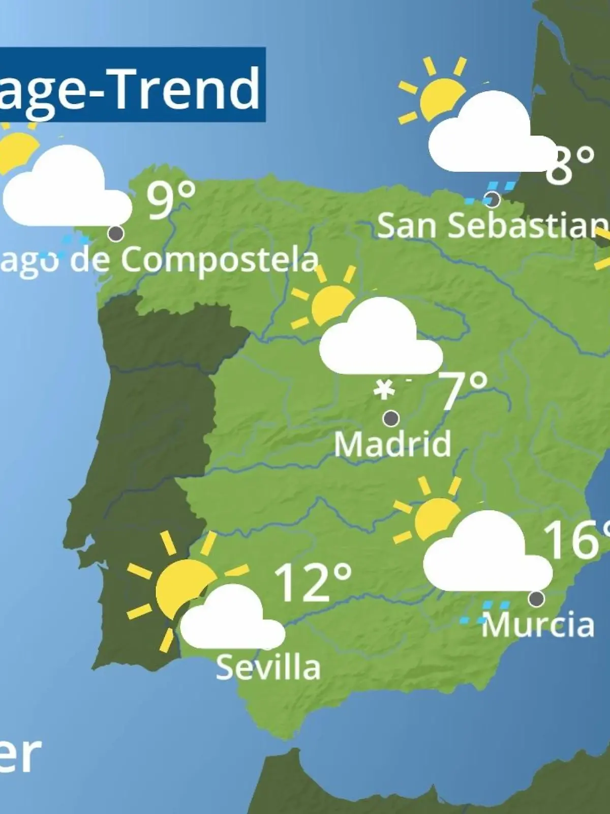 Bild zu: "Spanien: Wie wird das Wetter?"