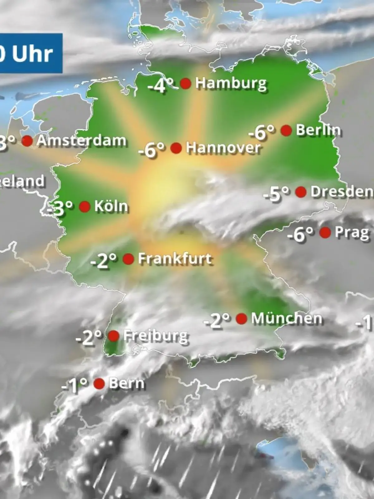 Bild zu: "Nach sehr kalter Nacht mehr Sonne"