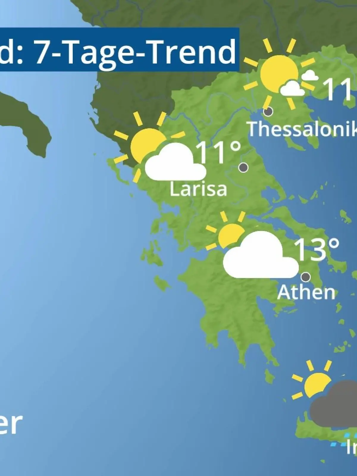 Bild zu: "Griechenland: Wie wird das Wetter?"