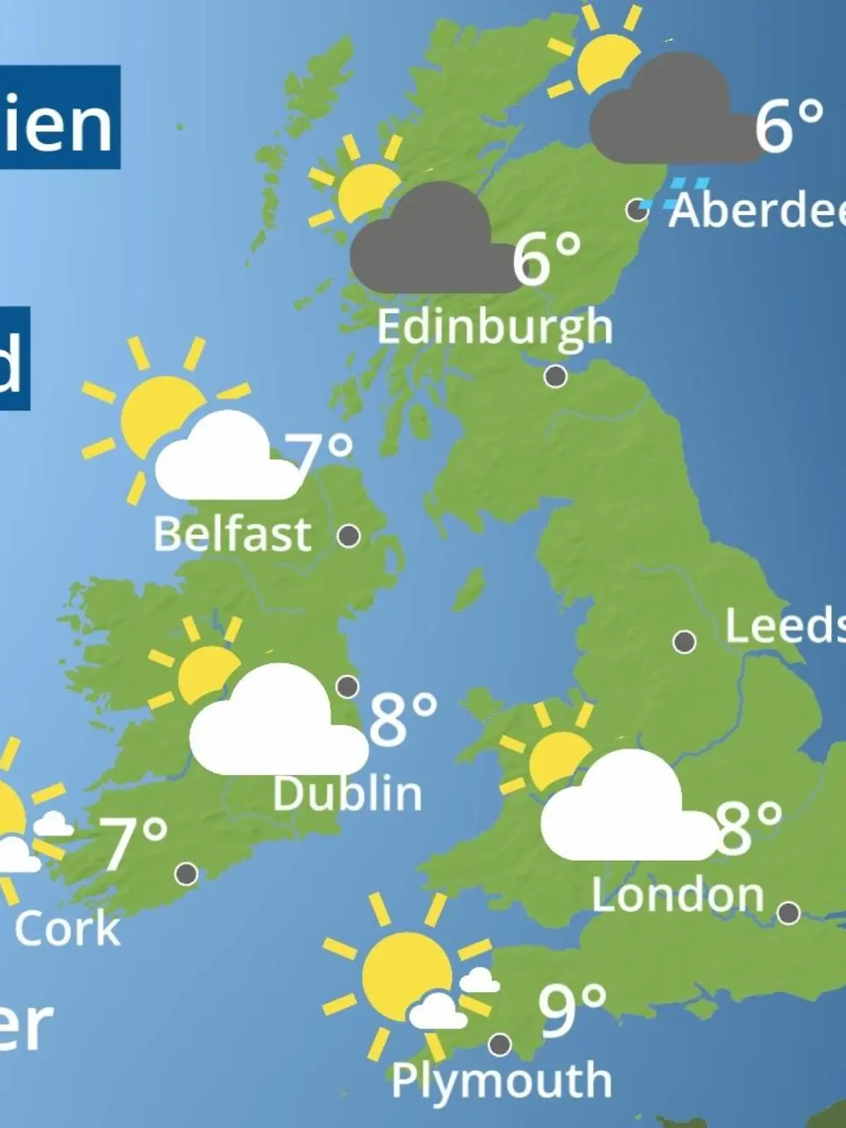 Bild zu: "England, Schottland, Wales: Wie wird das Wetter?"