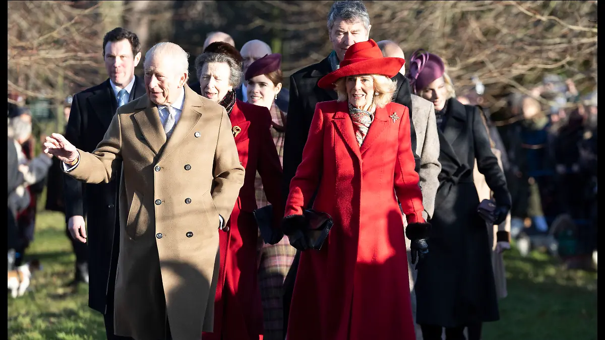 Christmas Day church service at Sandringham