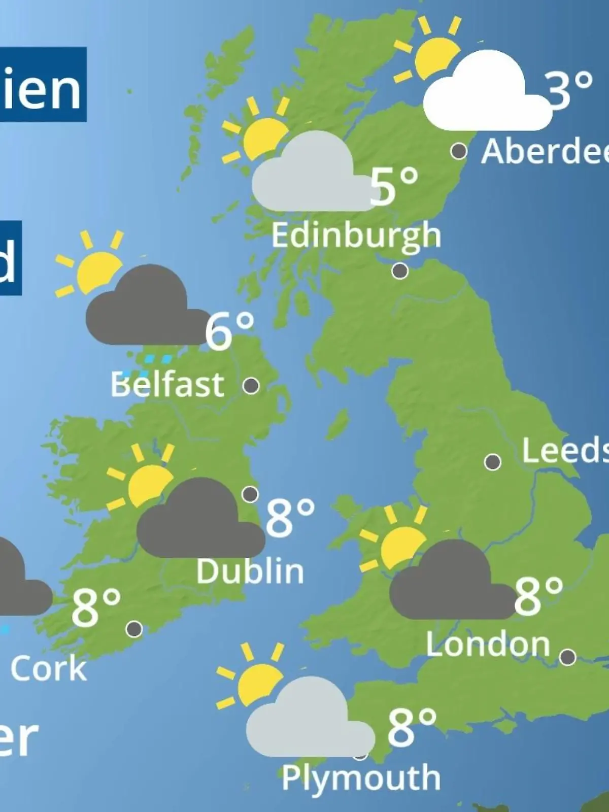 Bild zu: "England, Schottland, Wales: Wie wird das Wetter?"