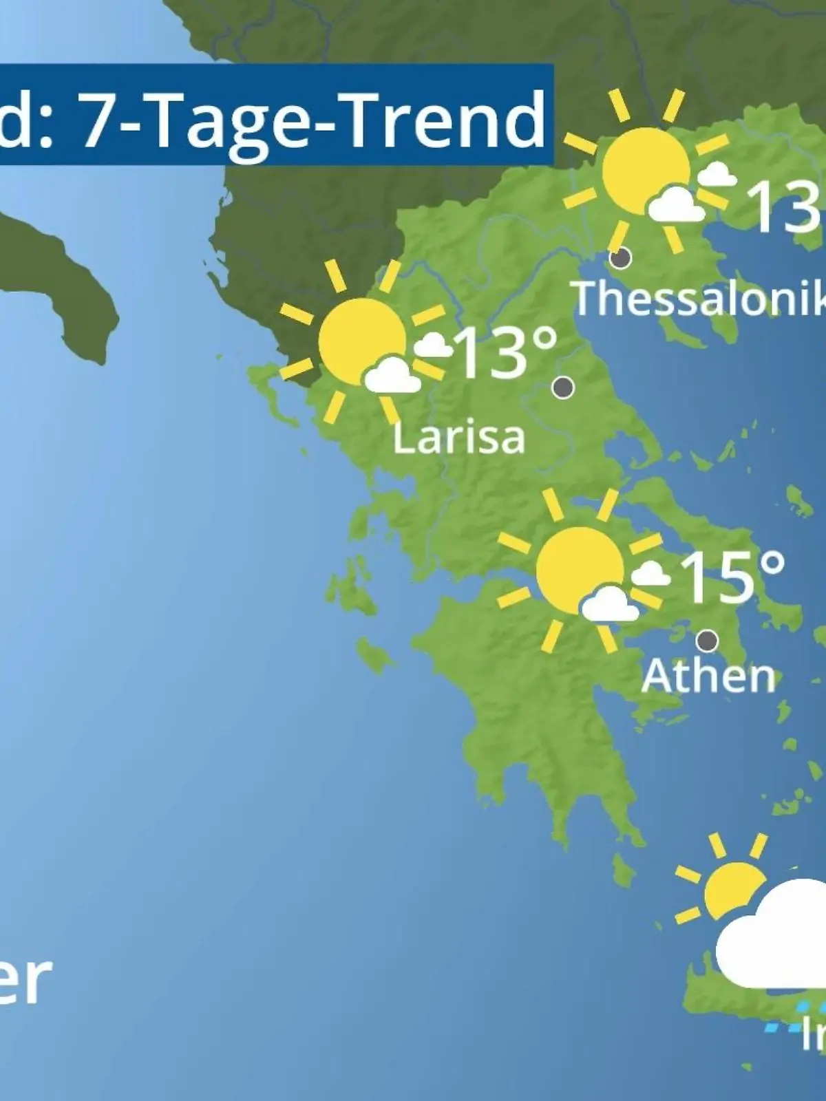 Bild zu: "Griechenland: Wie wird das Wetter?"