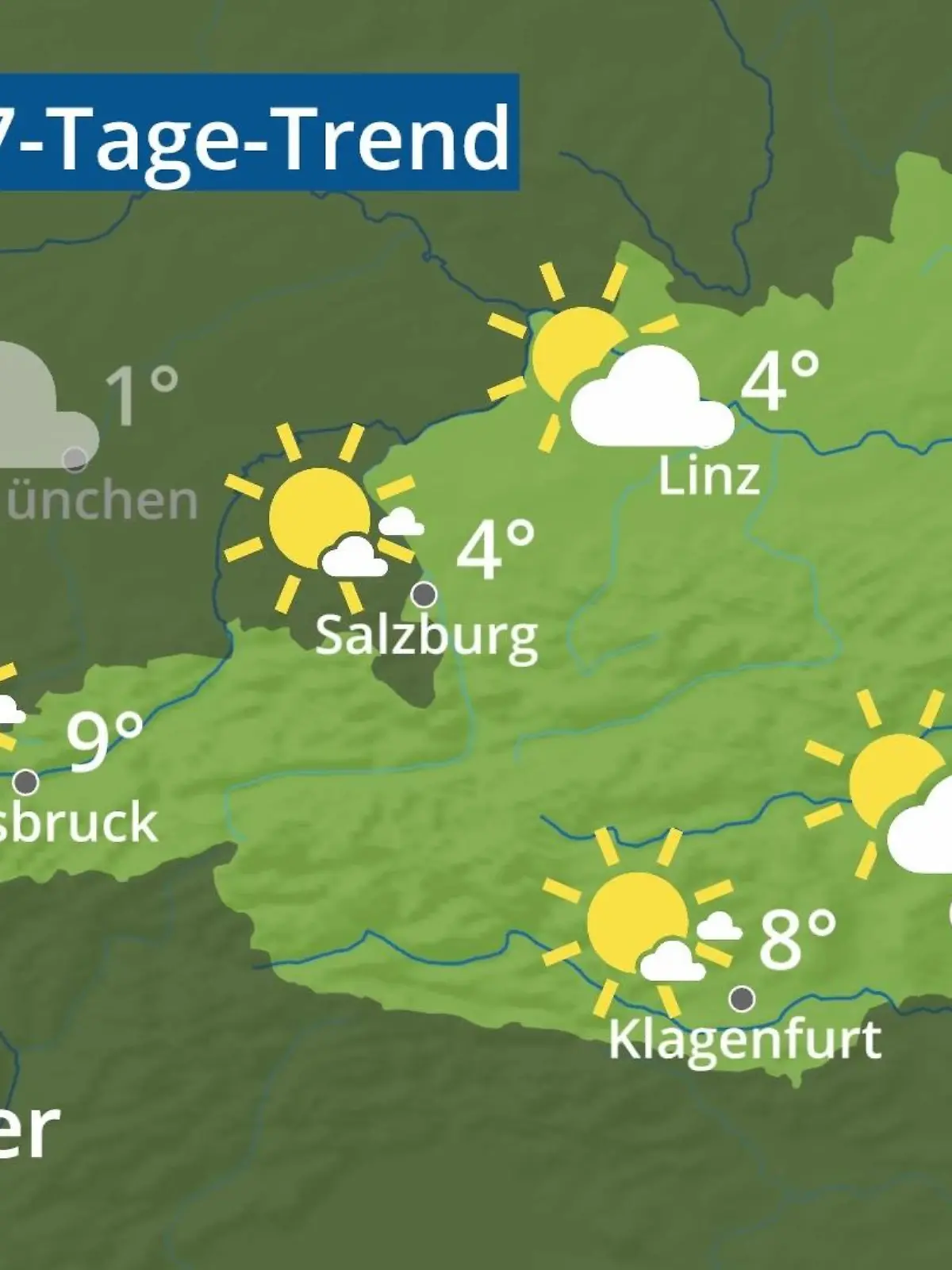 Bild zu: "Österreich: Wie wird das Wetter?"