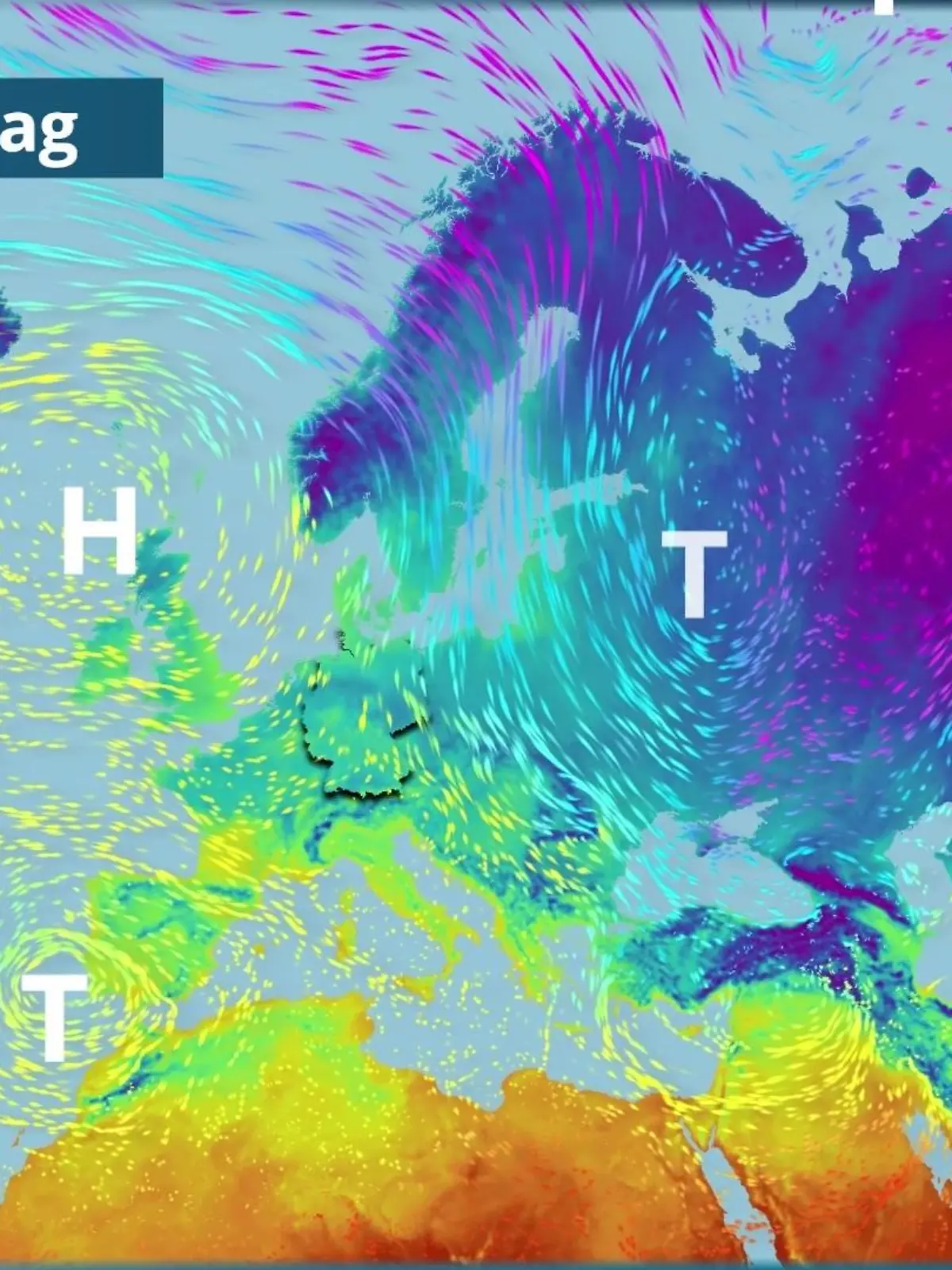 Bild zu: "Polarluft strömt nach Deutschland"