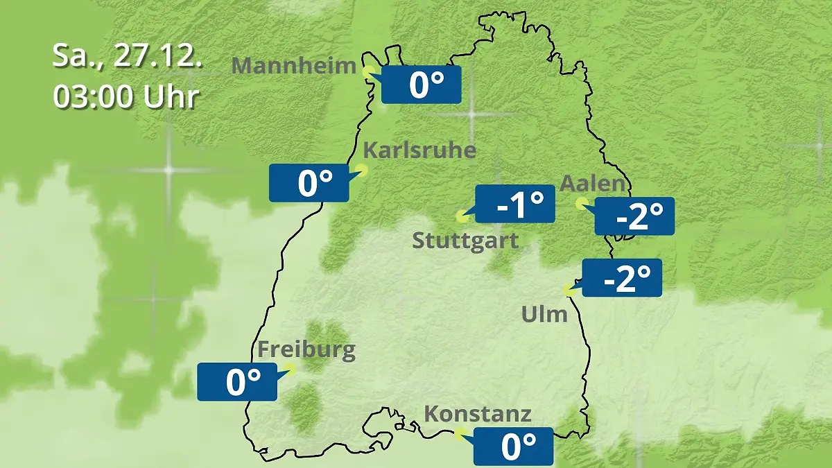 Baden-Württemberg: Wie wird das Wetter? Regen- und Wolkenfilm für Stuttgart, Mannheim und Karlsruhe