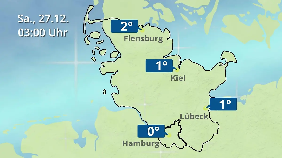 Hamburg, Schleswig-Holstein: Wie wird das Wetter? Regen- und Wolkenfilm für die Nordsee- und Ostseeküste