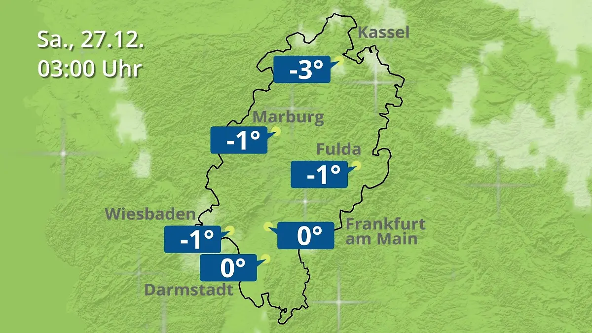 Hessen: Wie wird das Wetter? Regen- und Wolkenfilm für Frankfurt am Main und Wiesbaden