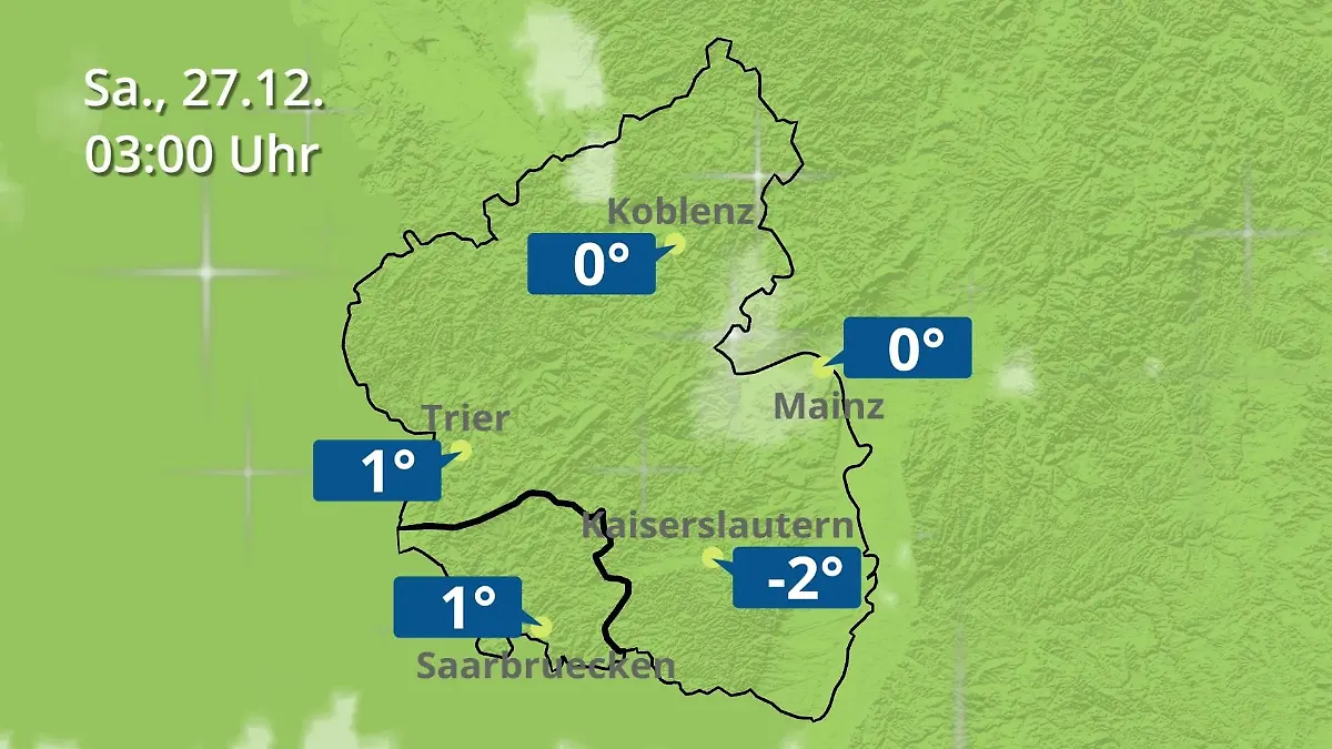 Rheinland-Pfalz, Saarland: Wie wird das Wetter? Regen- und Wolkenfilm für Mainz, Koblenz und Trier