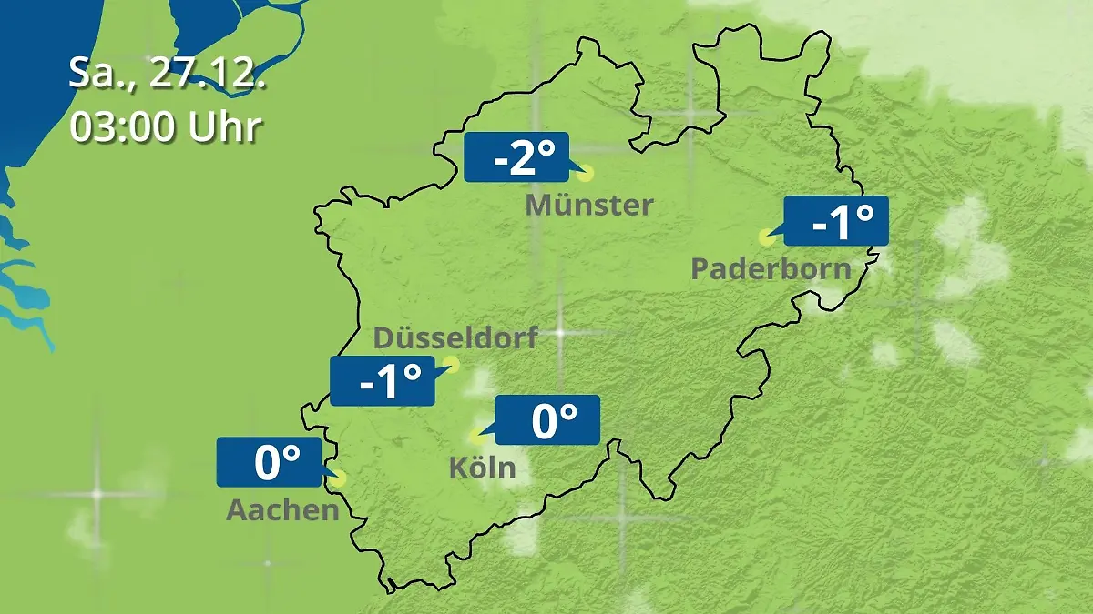 Nordrhein-Westfalen: Wie wird das Wetter? Regen- und Wolkenfilm für Köln, Düsseldorf und Münster