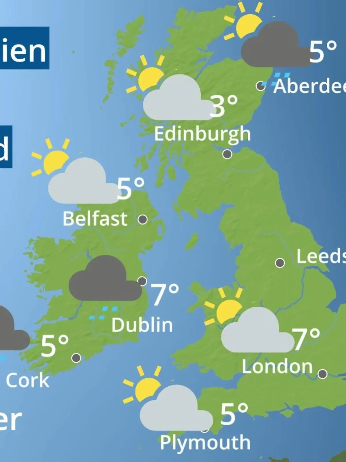 Bild zu: "England, Schottland, Wales: Wie wird das Wetter?"