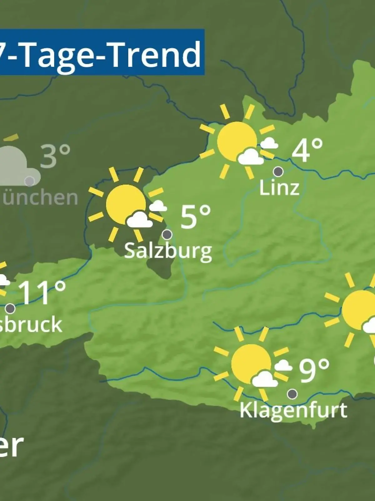Bild zu: "Österreich: Wie wird das Wetter?"