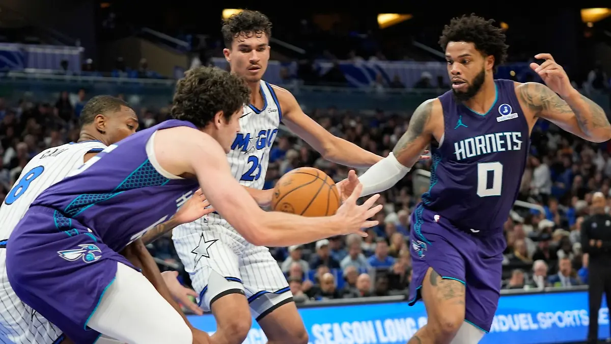 Tristan da Silva und die Orlando Magic hatten gegen die Charlotte Hornets das Nachsehen.