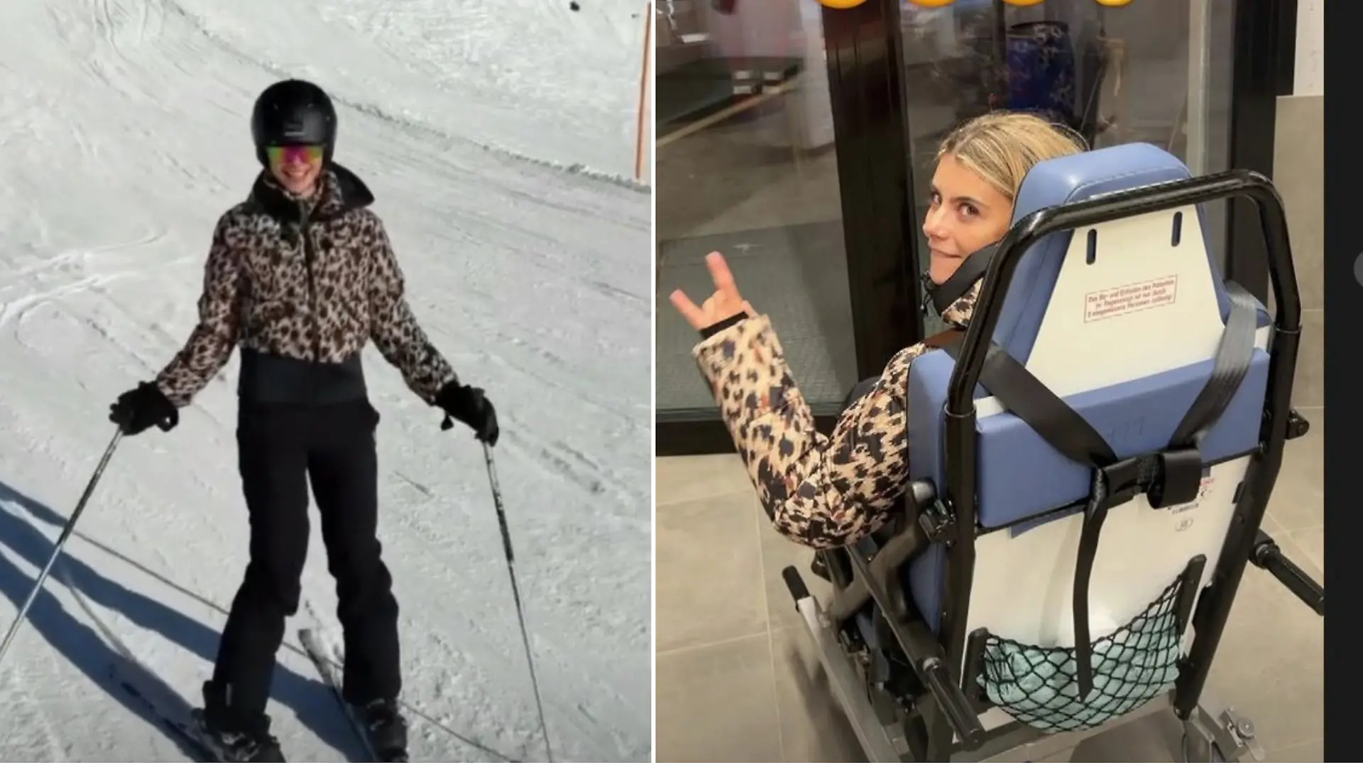 Romina Palm hat sich beim Skifahren das Kreuzband gerissen.