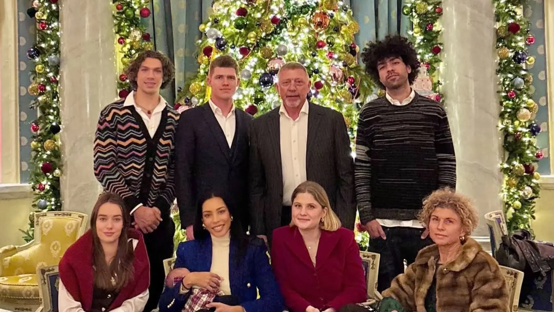 Boris Becker feiert Weihnachten mit der Familie.