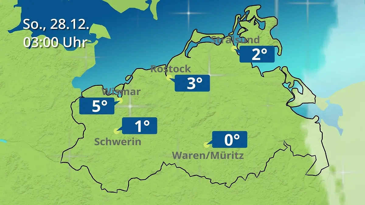 Mecklenburg-Vorpommern: Wie wird das Wetter? Regen- und Wolkenfilm für Rostock, Rügen und die Ostseeküste