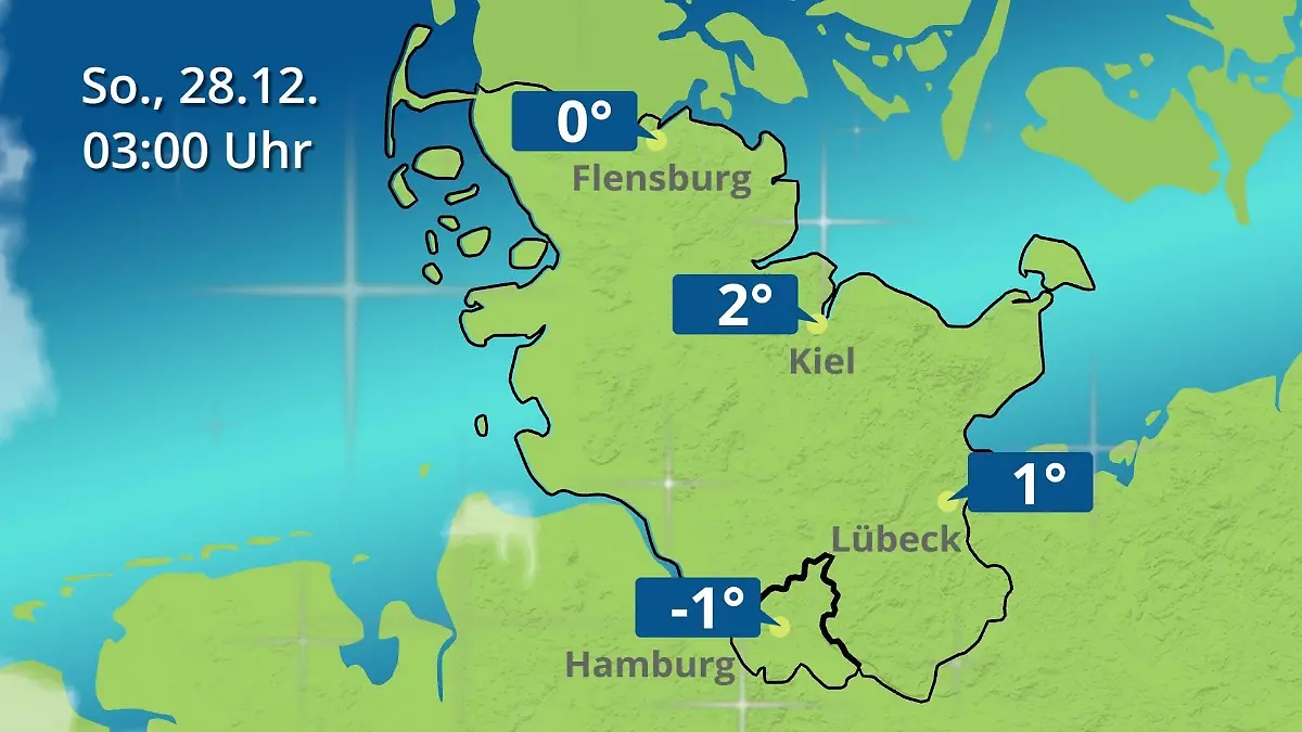 Hamburg, Schleswig-Holstein: Wie wird das Wetter? Regen- und Wolkenfilm für die Nordsee- und Ostseeküste