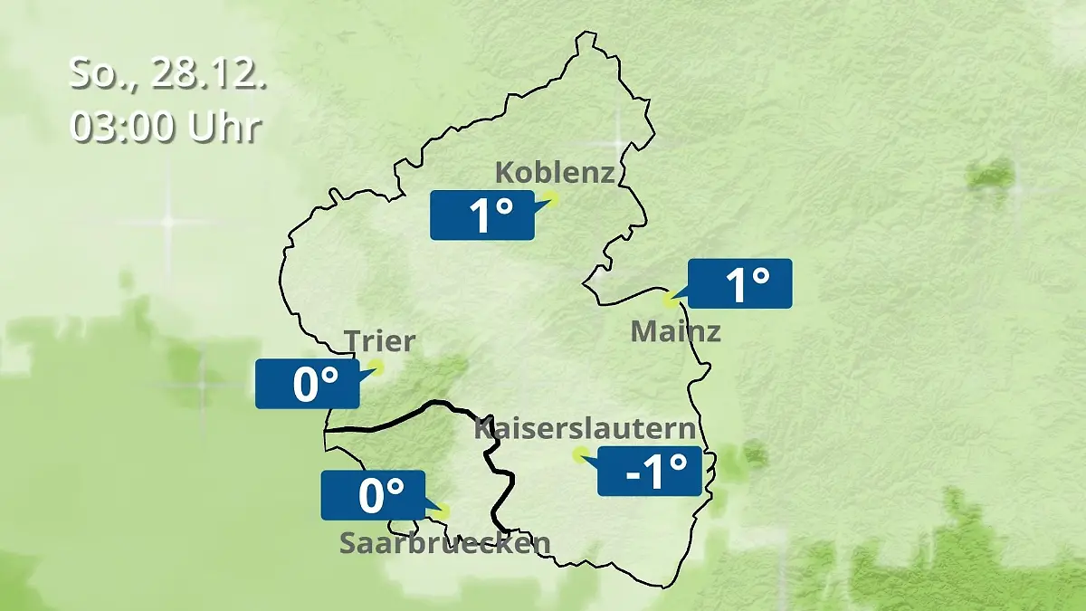 Rheinland-Pfalz, Saarland: Wie wird das Wetter? Regen- und Wolkenfilm für Mainz, Koblenz und Trier