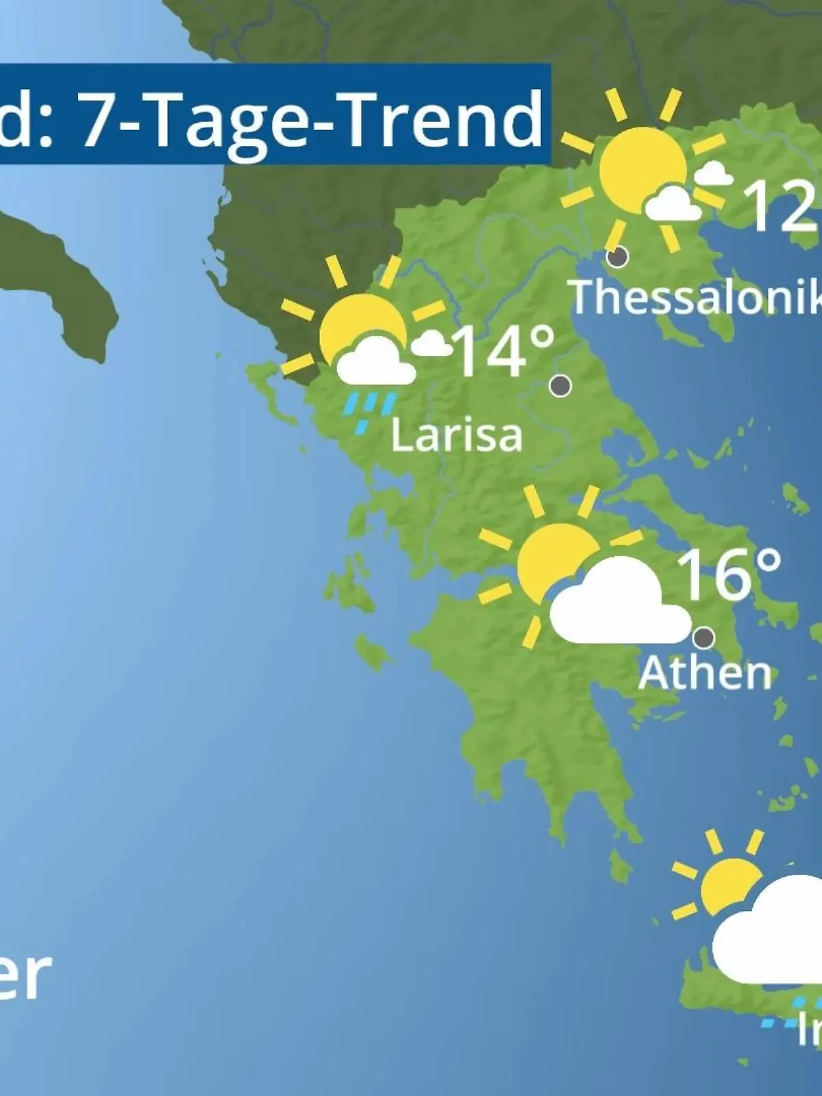 Bild zu: "Griechenland: Wie wird das Wetter?"