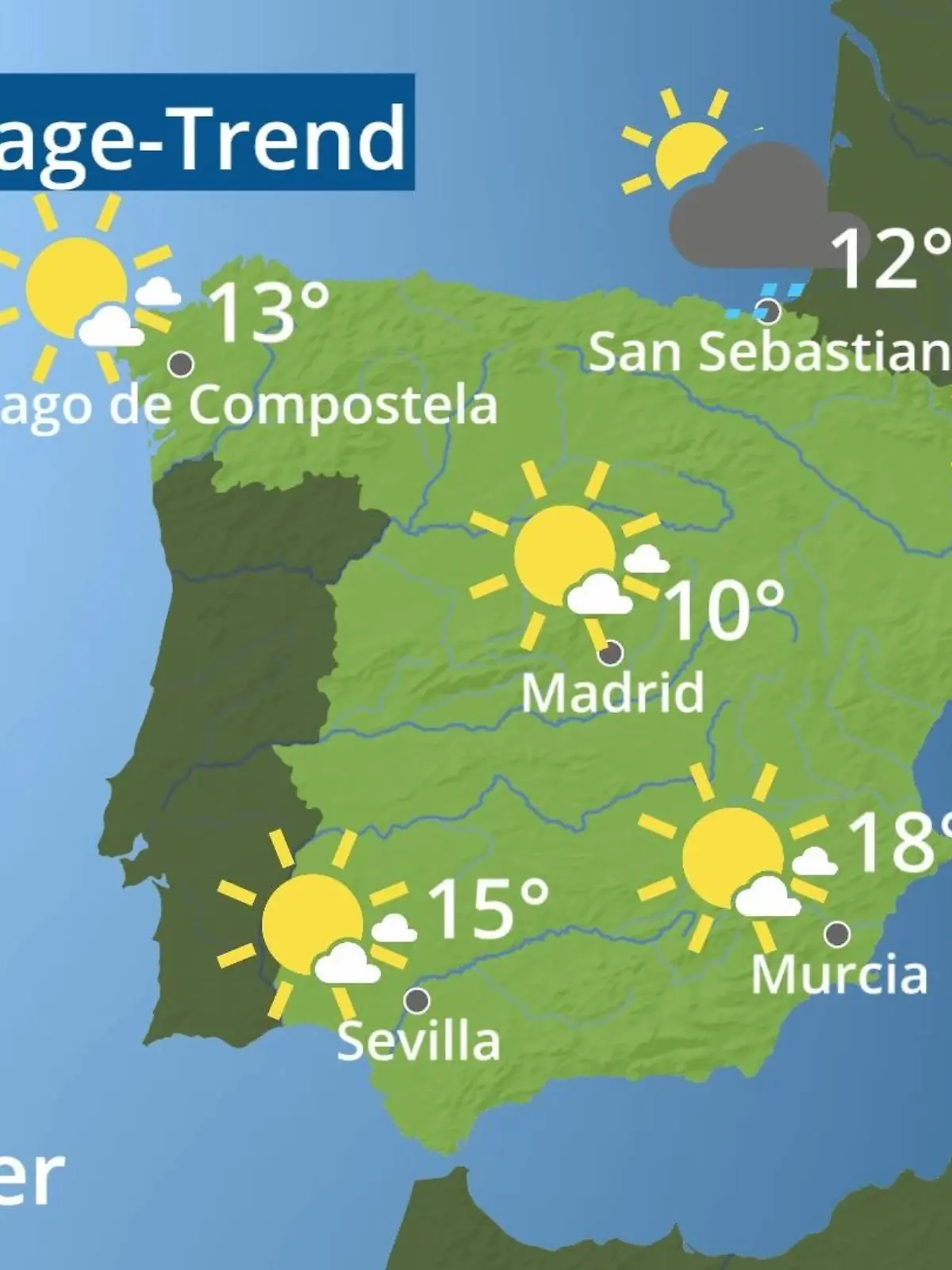 Bild zu: "Spanien: Wie wird das Wetter?"