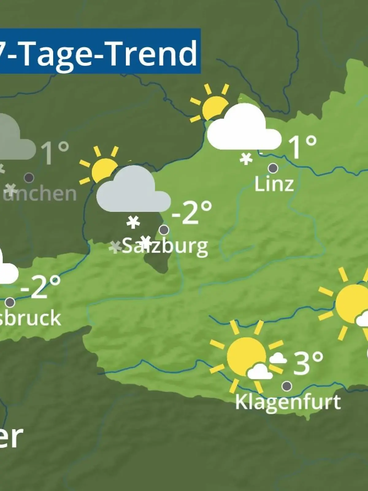Bild zu: "Österreich: Wie wird das Wetter?"