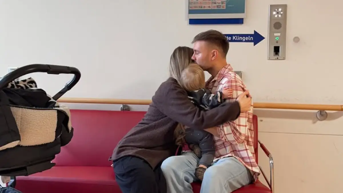 Daniel Lott und seine schwangere Ehefrau Eva in Sorge um ihr zweites Baby.