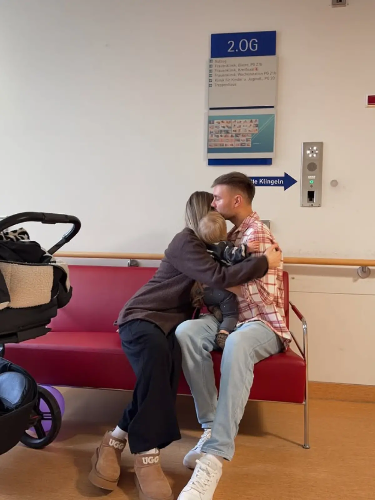 Daniel Lott und seine schwangere Ehefrau Eva in Sorge um ihr zweites Baby. 