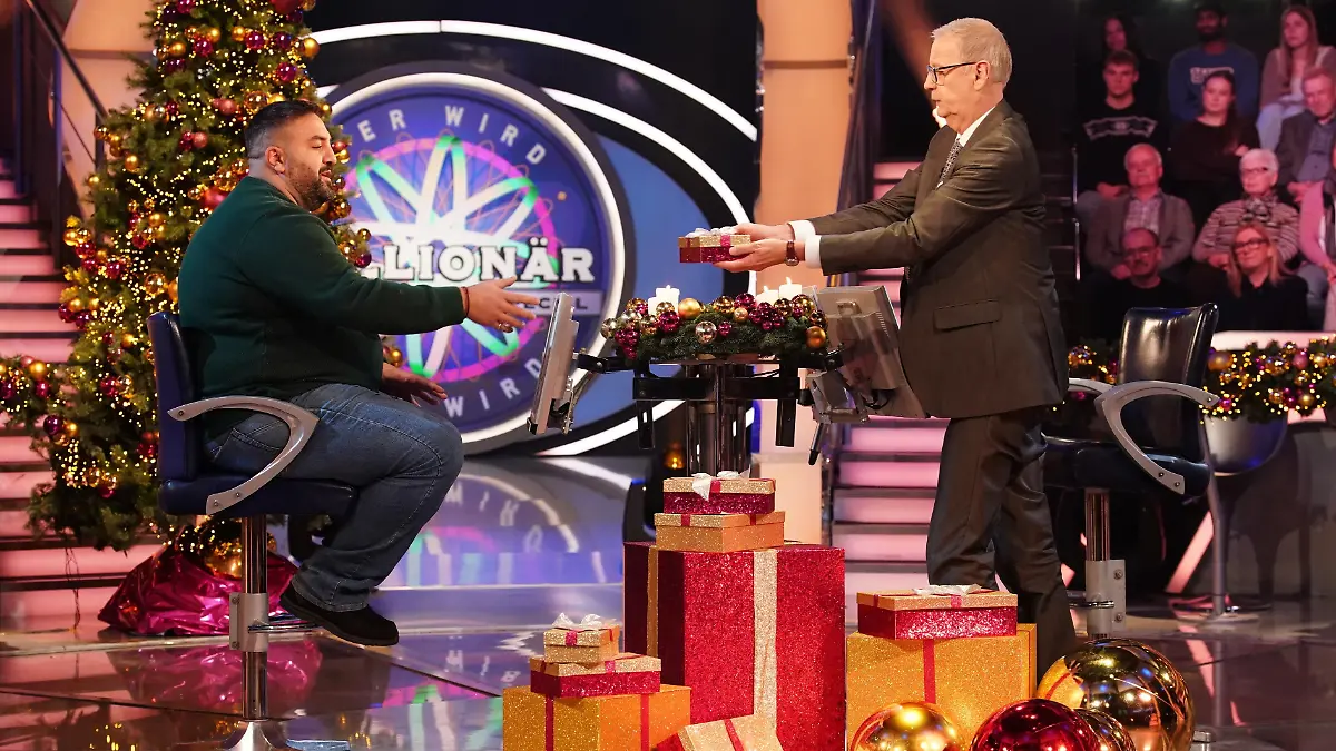 Necktarakis Konstantinidis (l.) und Günther Jauch.