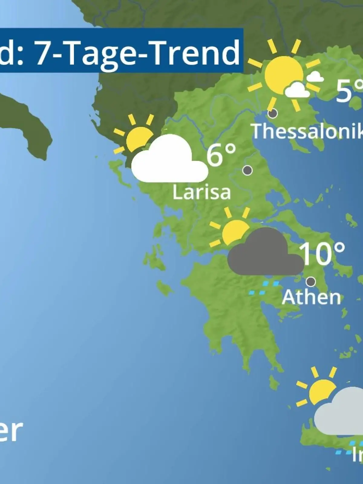 Bild zu: "Griechenland: Wie wird das Wetter?"