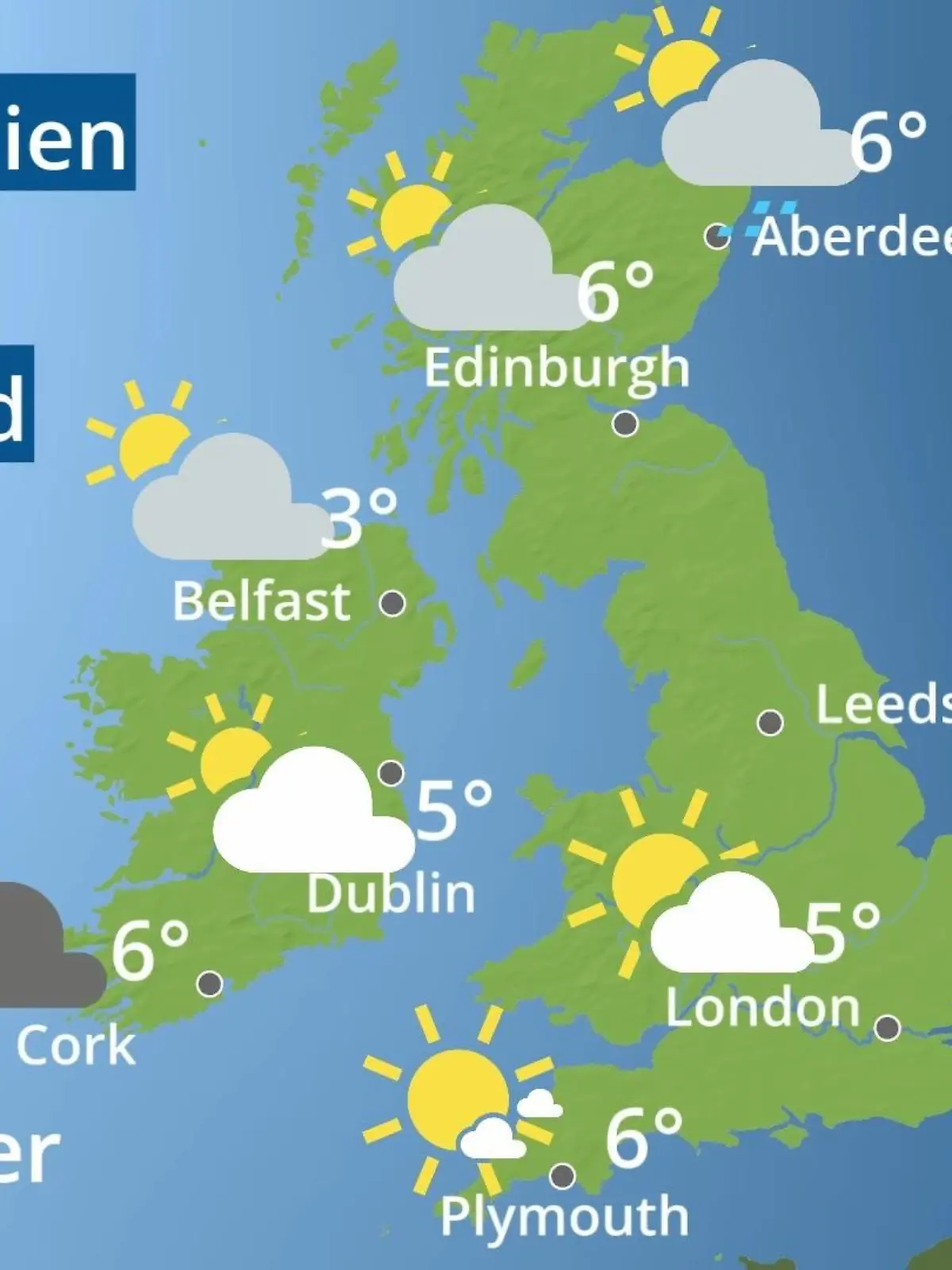Bild zu: "England, Schottland, Wales: Wie wird das Wetter?"