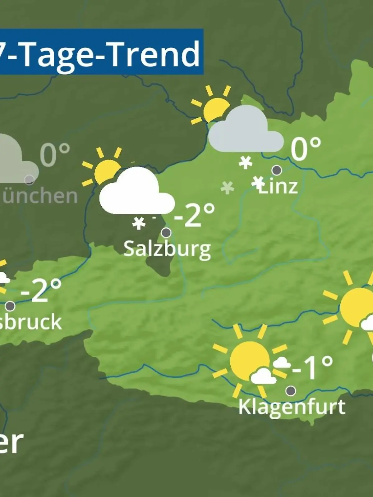 Bild zu: "Österreich: Wie wird das Wetter?"