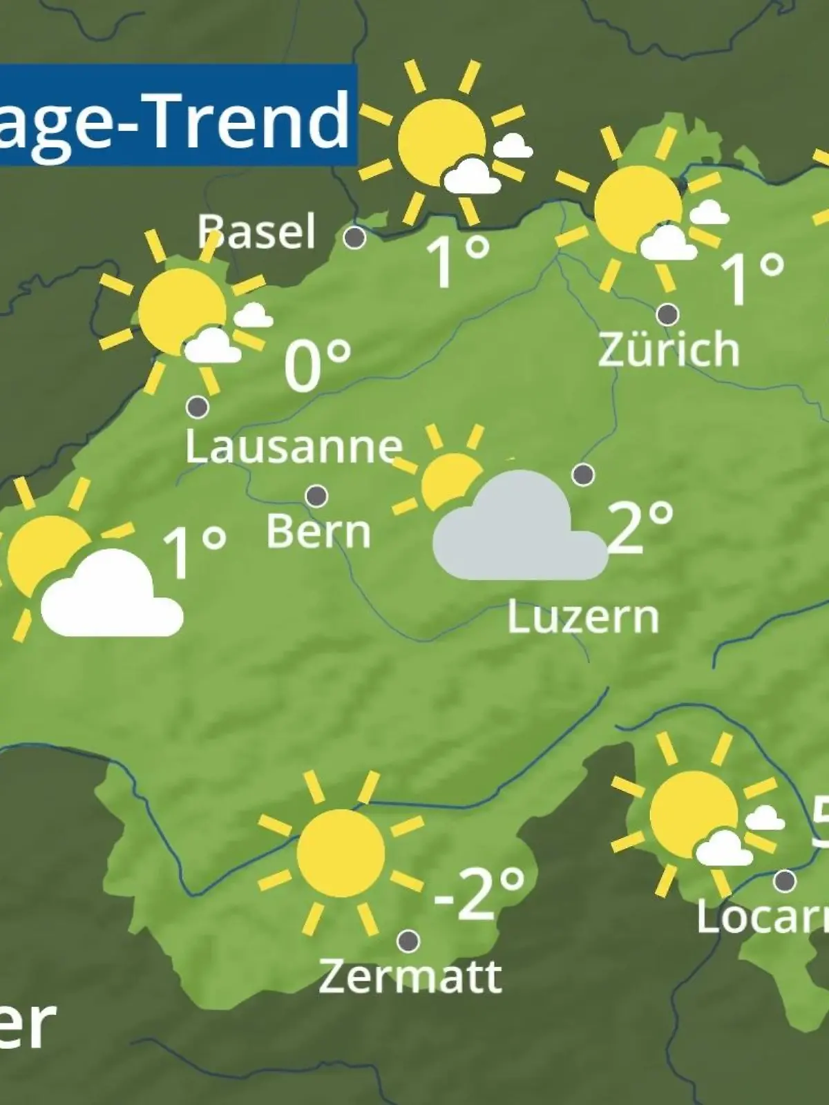Bild zu: "Schweiz: Wie wird das Wetter?"