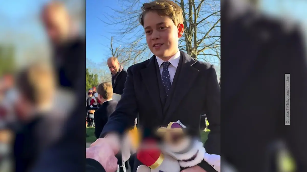 Royaler Fan bringt Prinz George in Verlegenheit Video geht viral