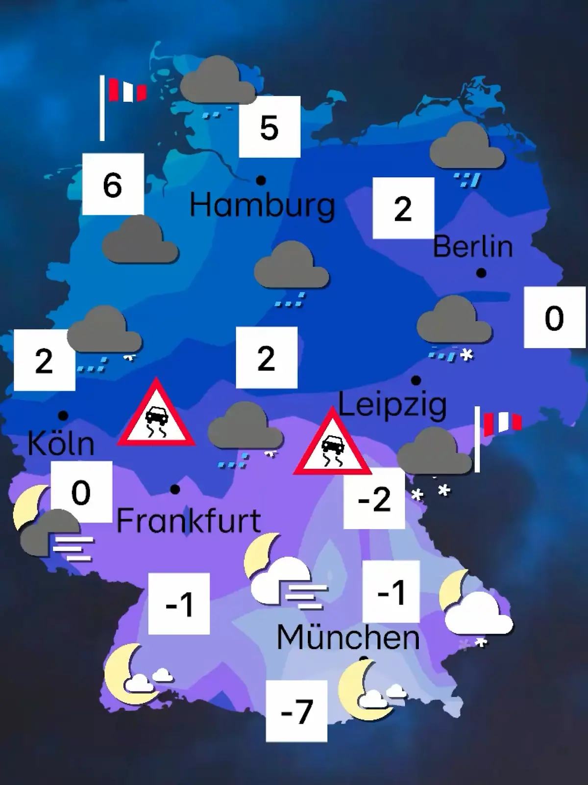 Bild zu: "Silvester wird kein (Wetter-)Knaller – HIER müsst ihr gut auf euch aufpassen"