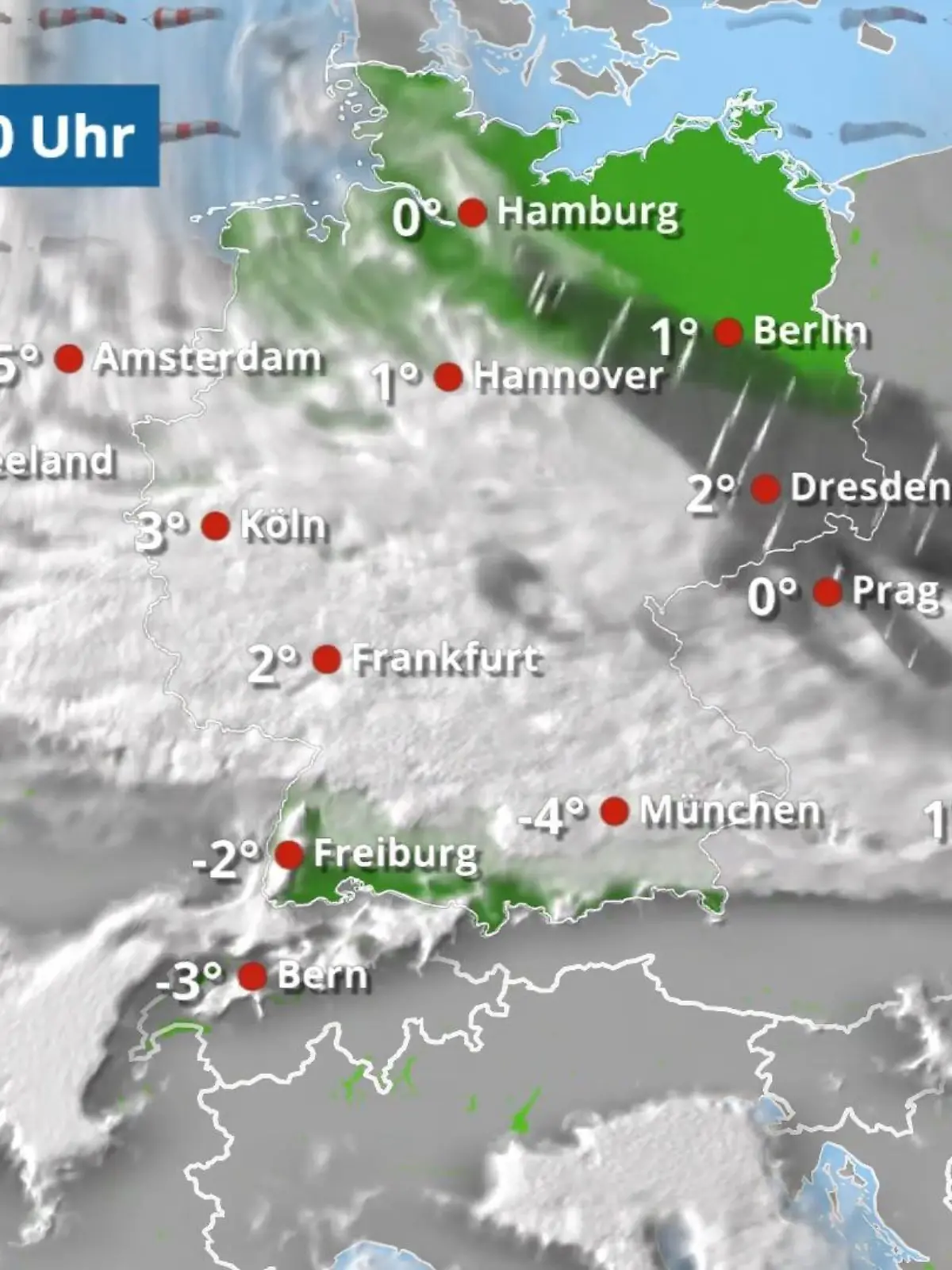 Bild zu: "Anfangs noch etwas Regen und Schnee"