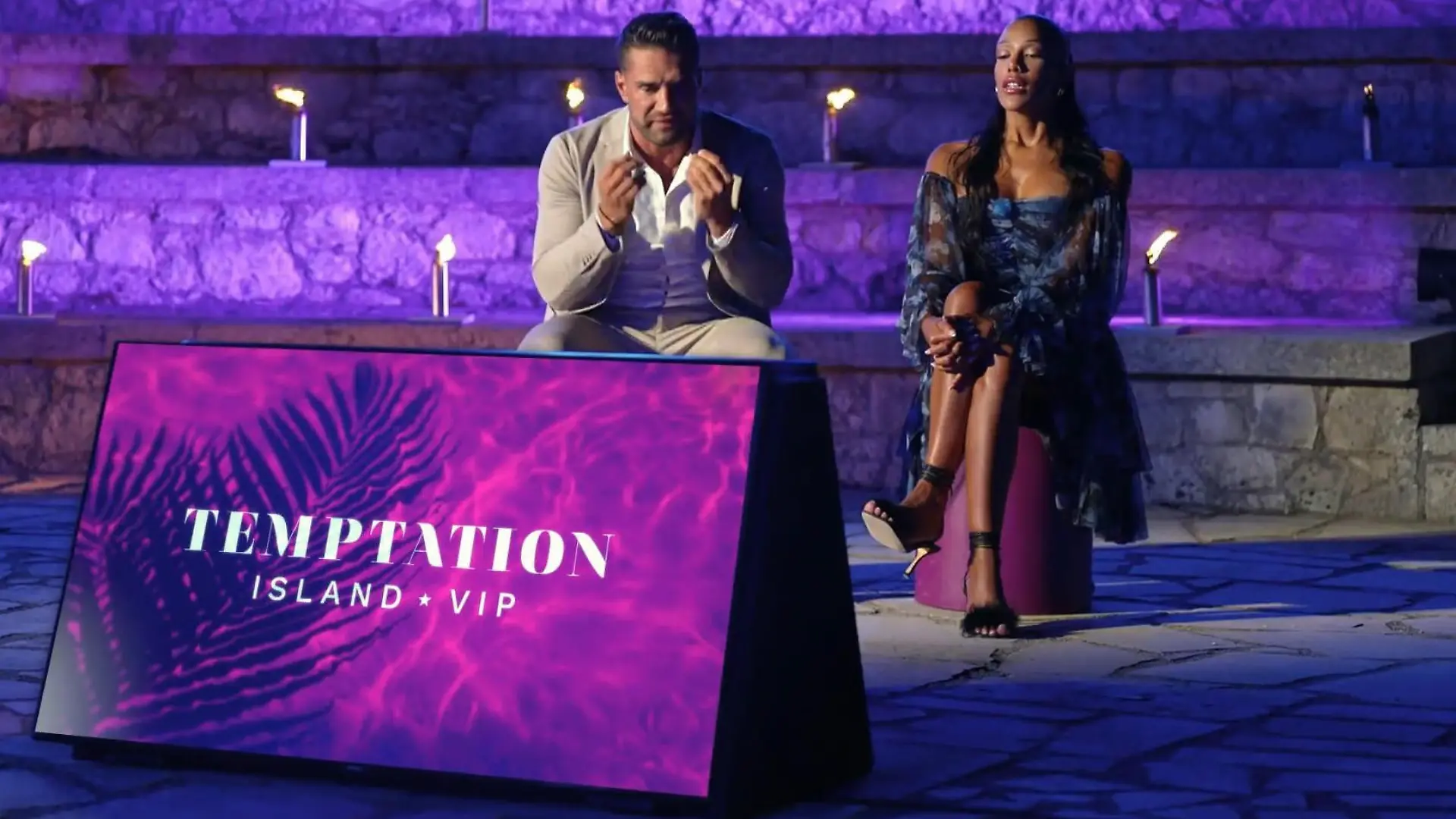 Gibt es eine Zukunft für Vanessa Nwattu und Aleks Petrovic? „Temptation Island VIP”-Lagerfeuer