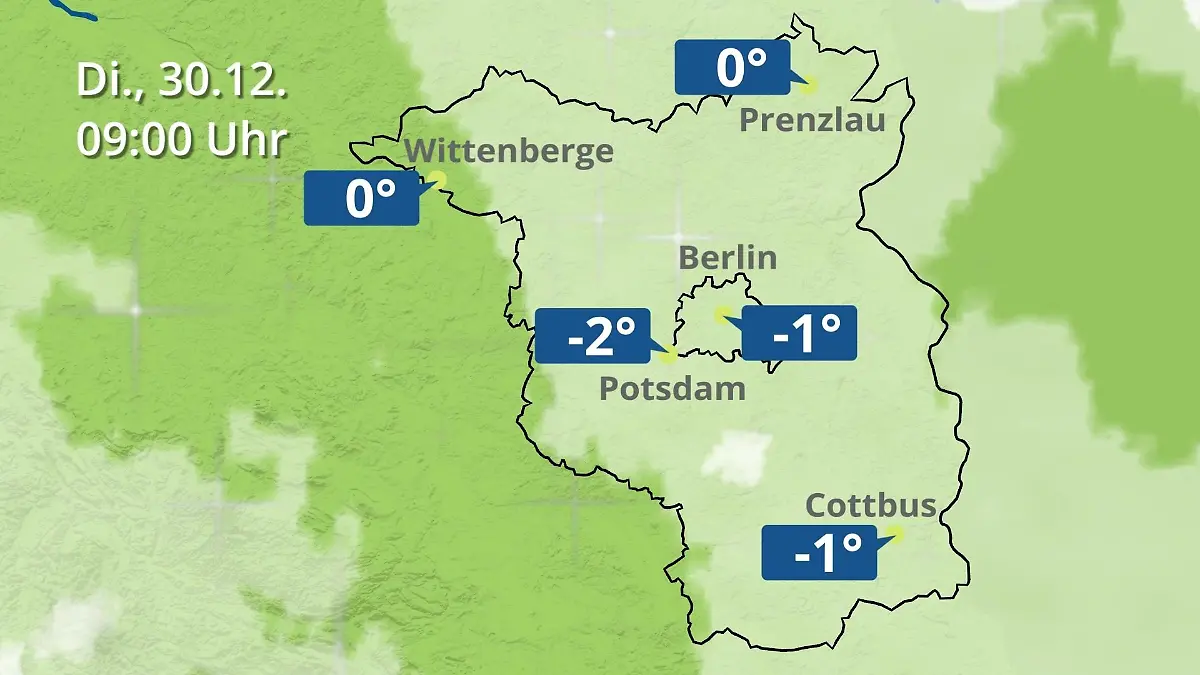 Berlin und Brandenburg: Wie wird das Wetter? Regen- und Wolkenfilm für Potsdam, Cottbus und Wittenberge