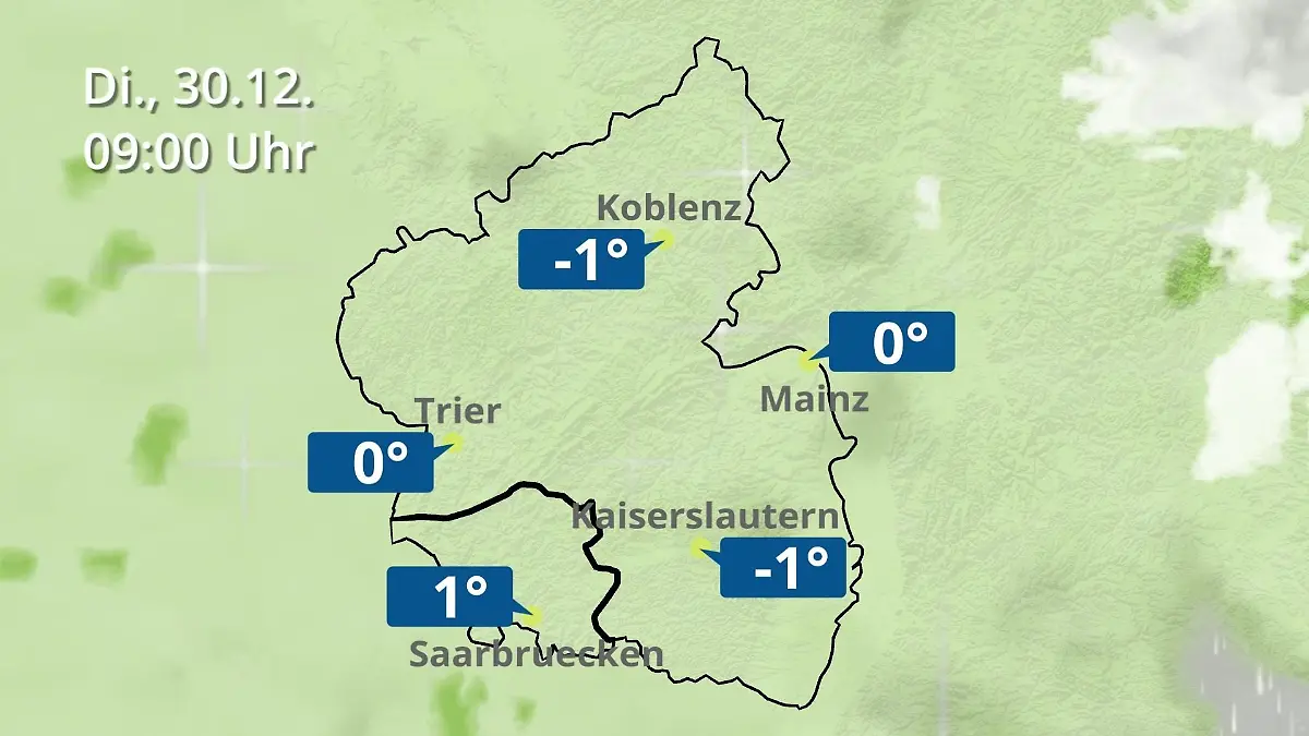 Rheinland-Pfalz, Saarland: Wie wird das Wetter? Regen- und Wolkenfilm für Mainz, Koblenz und Trier