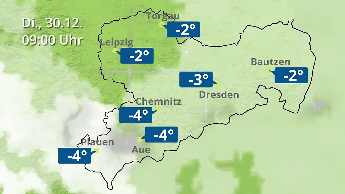 Sachsen: Wie wird das Wetter? Regen- und Wolkenfilm für Chemnitz, Dresden und Leipzig