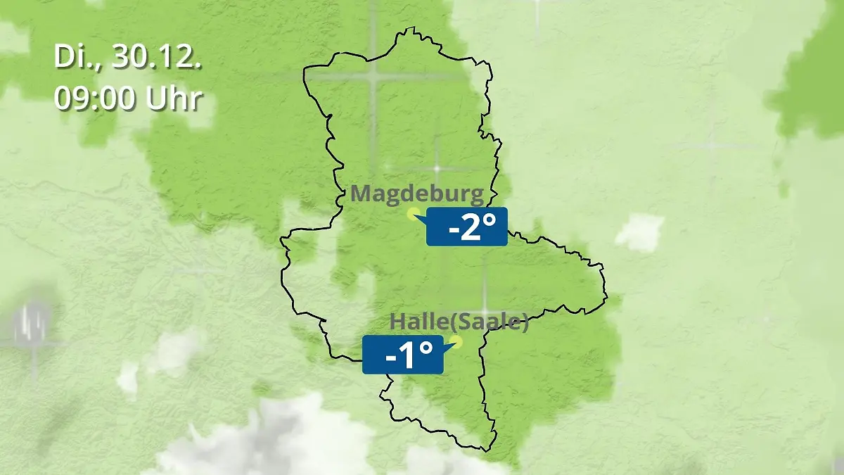 Sachsen-Anhalt: Wie wird das Wetter? Regen und Wolkenfilm für Halle und Magdeburg